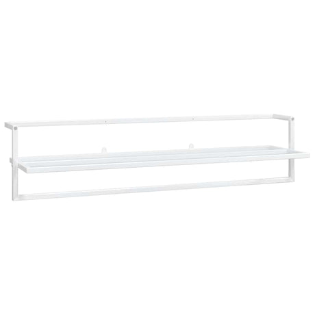 Vidaxl handdoekenrek 95x25x22 cm ijzer wit