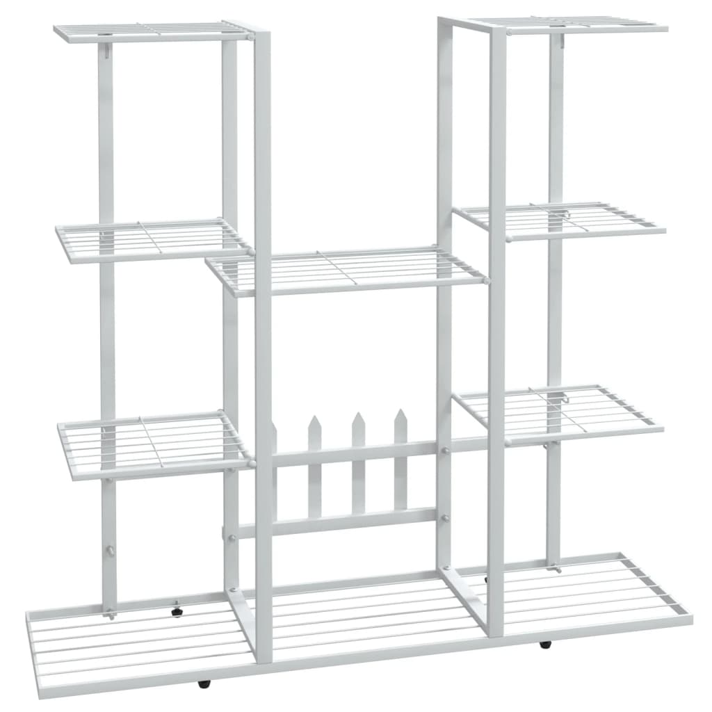 Vidaxl Flower Standard 94.5x25x89 cm Iron white