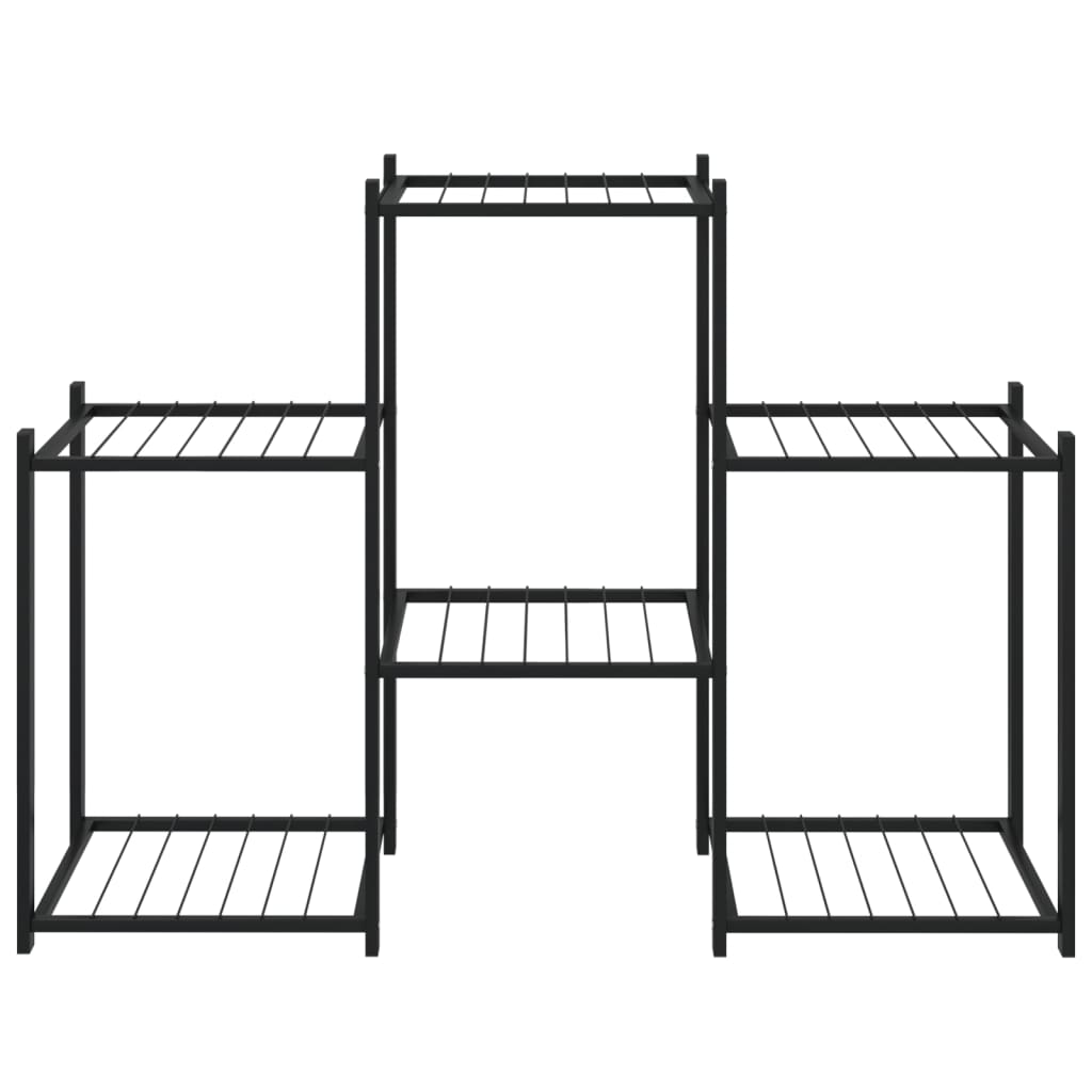 Vidaxl Blumenstandard 83x25x60 cm Eisenschwarz