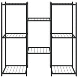 Vidaxl bloemenstandaard 83x25x80 cm ijzer zwart