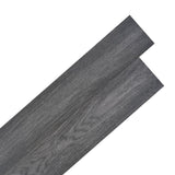 Boards de plancher vidaxl auto-adhésif 2,51 m² 2 mm en PVC noir et blanc