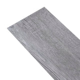 Planches de plancher vidaxl auto-adhésives 2,51 m² 2 mm en pvc en bois gris gris