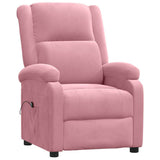 Vidaxl fauteuil elektrisch fluweel roze