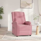 Vidaxl fauteuil elektrisch fluweel roze