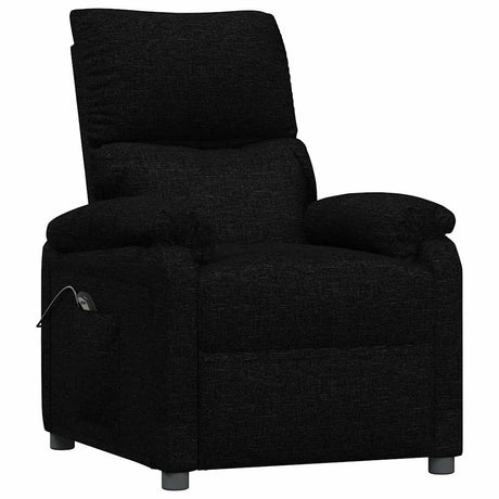 Vidaxl fauteuil verstelbaar elektrisch stof zwart