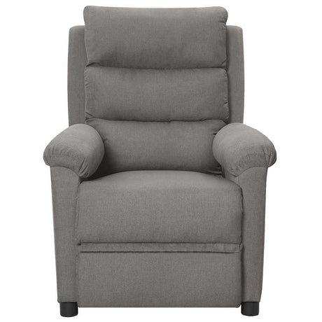 Vidaxl fauteuil elektrisch verstelbaar stof lichtgrijs