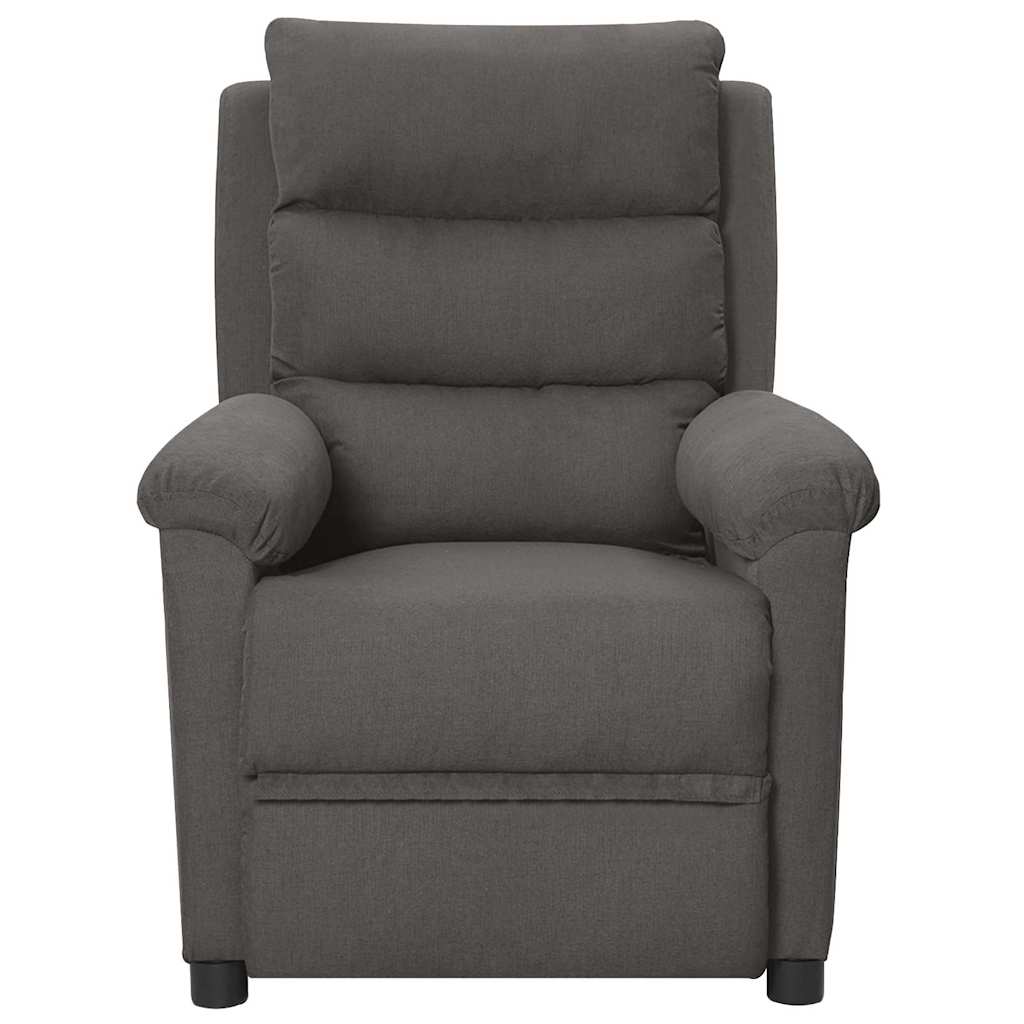 Vidaxl fauteuil elektrisch verstelbaar stof donkergrijs