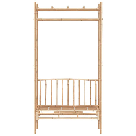 Vidaxl tuinbank met pergola 116 cm bamboe