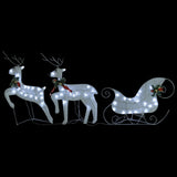 Vidaxl BuitenkerStiering Reindeer in Slee 140 LED -led bel