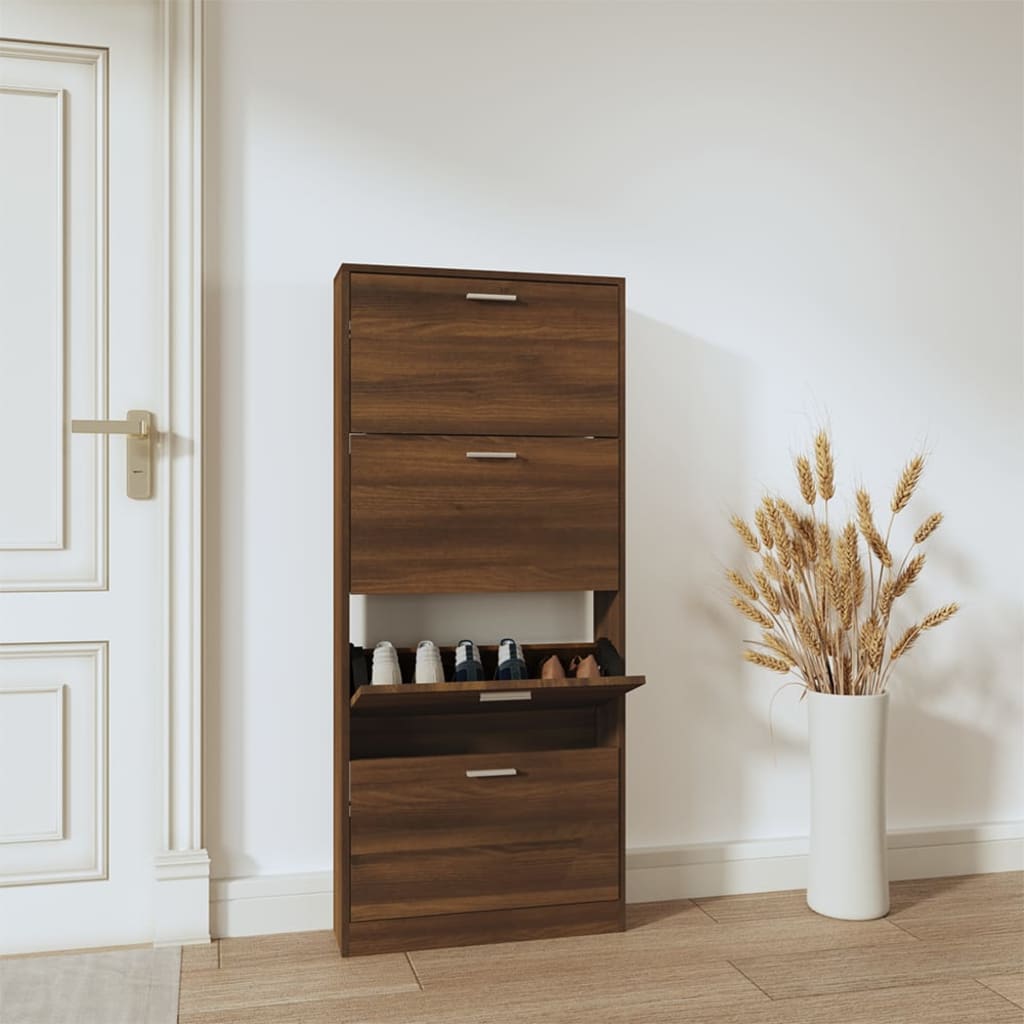 Vidaxl Schong Cabinet 59x17x150 cm schneiden Holzbroch Okfaarf