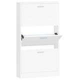 Vidaxl Cabinet da scarpe 59x17x108 cm in legno trasformato