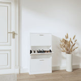 Vidaxl Cabinet da scarpe 59x17x108 cm in legno trasformato