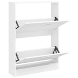 Vidaxl schoenenkast wit 59x17x81 cm bewerkt hout
