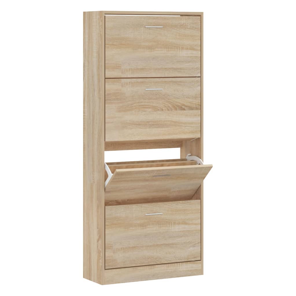 Vidaxl Schong Cabinet 63x24x147 cm Prognosen Holz Sonoma Oakfaarf