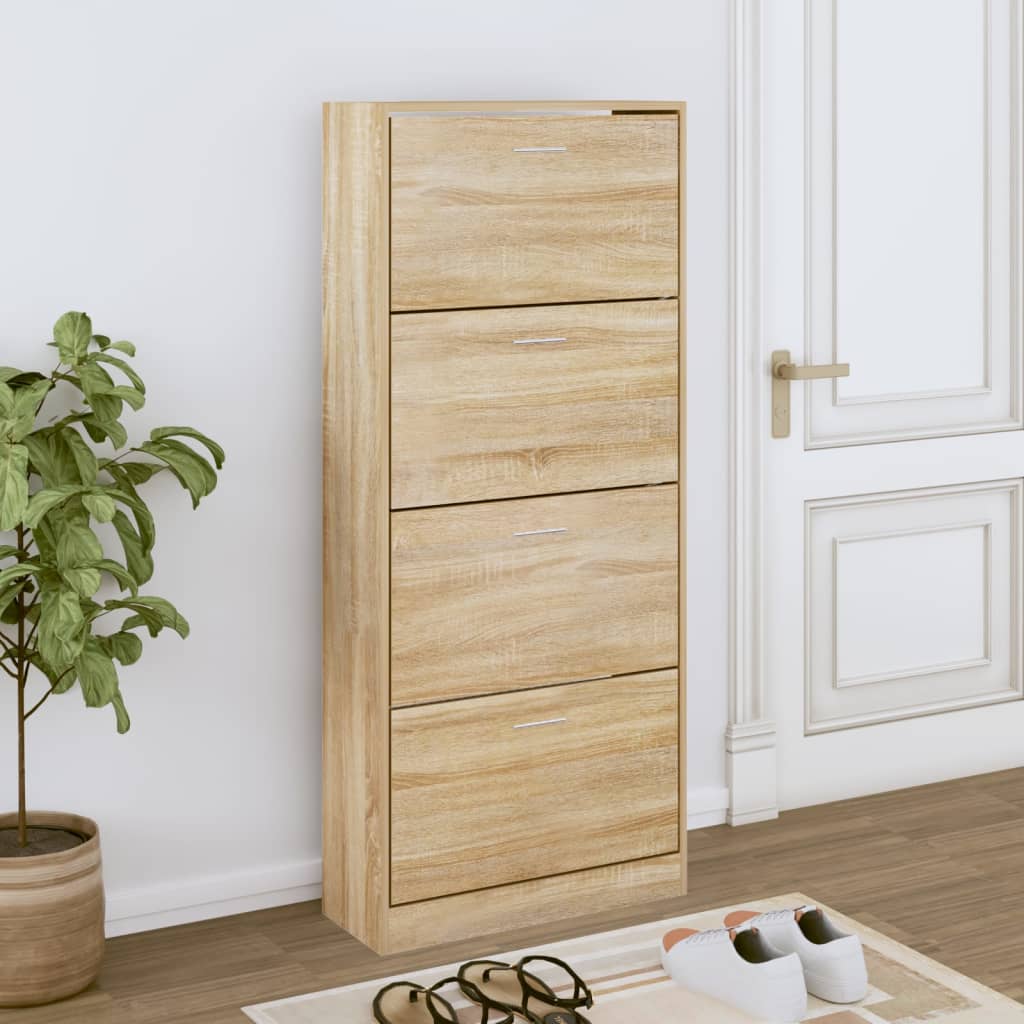 Vidaxl Schong Cabinet 63x24x147 cm Prognosen Holz Sonoma Oakfaarf