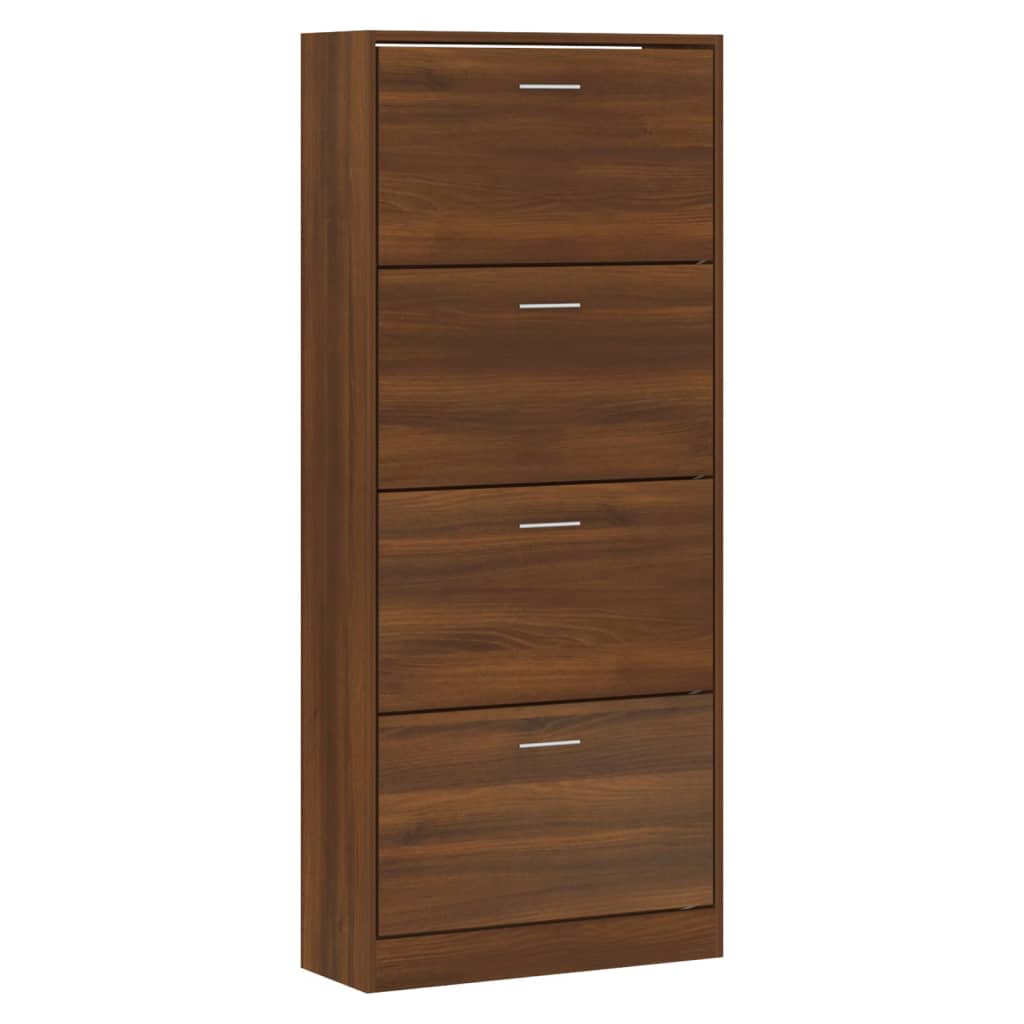 Vidaxl Cabinet per scarpe 63x24x147 cm COLORE COIN OAK BRACK