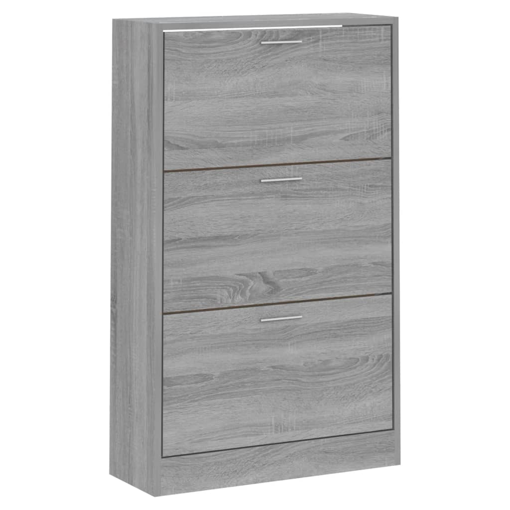 Vidaxl Schong Cabinet 63x24x103 cm Propertéiert Holz Greyoma