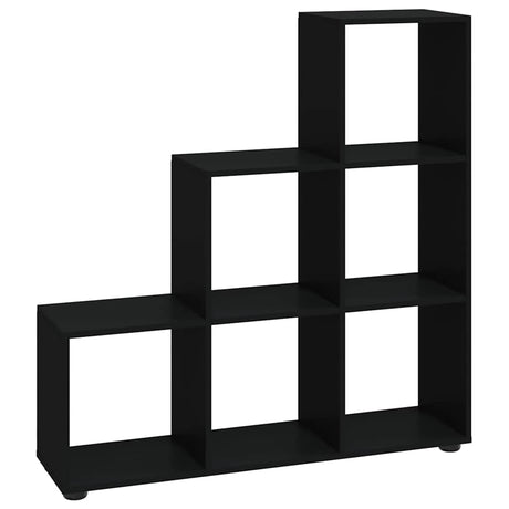 Vidaxl boekenkast trapvormig 107 cm bewerkt hout zwart