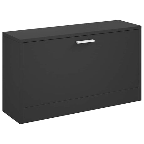 Vidaxl schoenenbank zwart 80x24x45 cm bewerkt hout