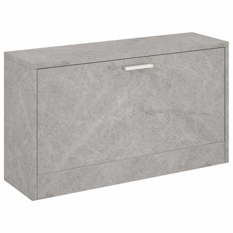 Vidaxl schoenenbank 80x24x45 cm bewerkt hout betongrijs