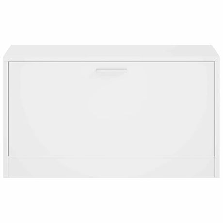 Vidaxl schoenenbank hoogglans wit 80x24x45 cm bewerkt hout