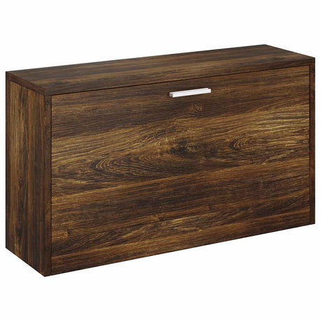 Vidaxl schoenenbank 80x24x45 cm bewerkt hout gerookt eiken