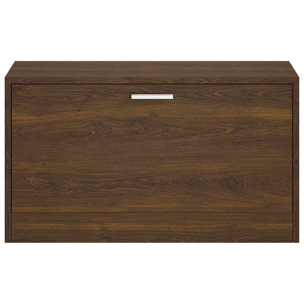 Vidaxl schoenenbank 80x24x45 cm bewerkt hout bruin eikenkleur