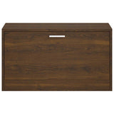 Vidaxl schoenenbank 80x24x45 cm bewerkt hout bruin eikenkleur