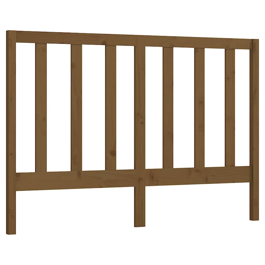 Vidaxl hoofdbord 146x4x100 cm massief grenenhout honingbruin