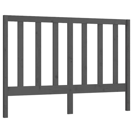 Vidaxl hoofdbord 166x4x100 cm massief grenenhout grijs