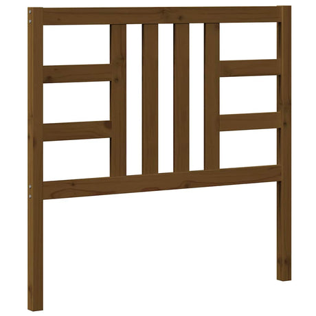 Vidaxl hoofdbord 106x4x100 cm massief grenenhout honingbruin