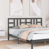 Vidaxl hoofdbord 186x4x100 cm massief grenenhout grijs