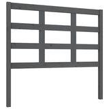 Vidaxl hoofdbord 105,5x4x100 cm massief grenenhout grijs