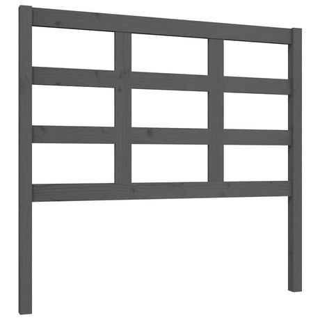 Vidaxl hoofdbord 105,5x4x100 cm massief grenenhout grijs