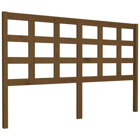 Vidaxl hoofdbord 156x4x100 cm massief grenenhout honingbruin