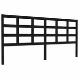 Vidaxl hoofdbord 205,5x4x100 cm massief grenenhout zwart