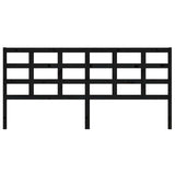 Vidaxl hoofdbord 205,5x4x100 cm massief grenenhout zwart