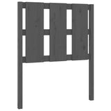 Vidaxl hoofdbord 80,5x4x100 cm massief grenenhout grijs