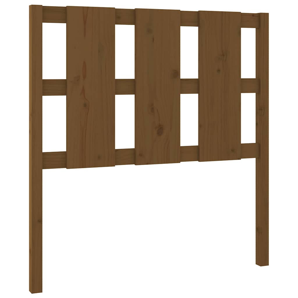 Vidaxl hoofdbord 105,5x4x100 cm massief grenenhout honingbruin
