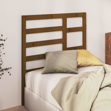 Vidaxl hoofdbord 96x4x104 cm massief grenenhout honingbruin