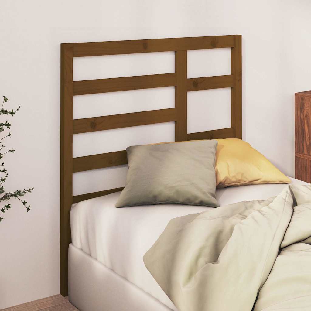 Vidaxl hoofdbord 106x4x104 cm massief grenenhout honingbruin