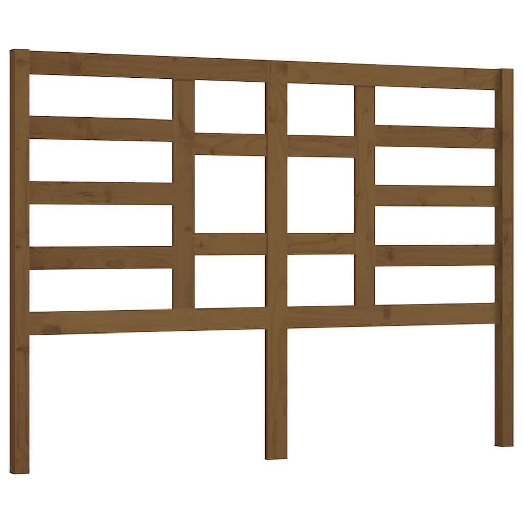 Vidaxl hoofdbord 146x4x104 cm massief grenenhout honingbruin