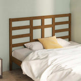 Vidaxl hoofdbord 146x4x104 cm massief grenenhout honingbruin