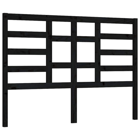 Vidaxl hoofdbord 166x4x104 cm massief grenenhout zwart