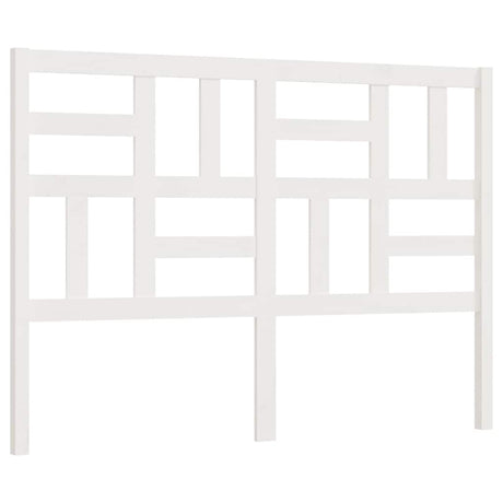 Vidaxl hoofdbord 126x4x104 cm massief grenenhout wit