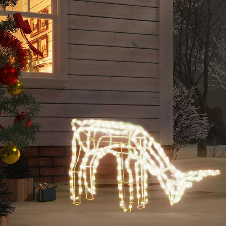 Vidaxl kerstfiguur rendier warmwit 73x31x45 cm