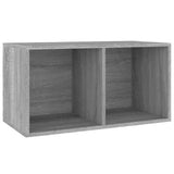 Vidaxl opbergbox voor lp's 71x34x36 cm bewerkt hout grijs sonoma eiken