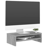 Vidaxl monitorstandaard 42x24x13 cm bewerkt hout grijs sonoma eiken