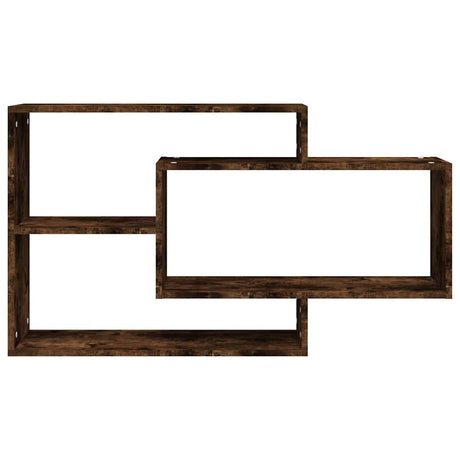 Vidaxl wandschap 104x20x58,5 cm bewerkt hout gerookt eikenkleurig