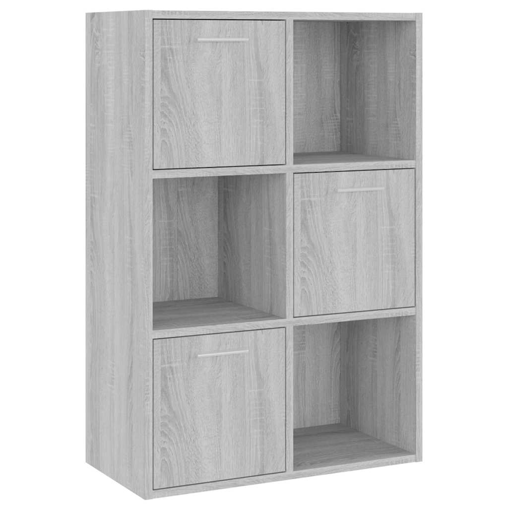 Vidaxl opbergkast 60x29,5x90 cm grijs sonoma eikenkleurig